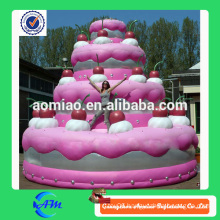 Hot sale inflatable birthday cake for advertising